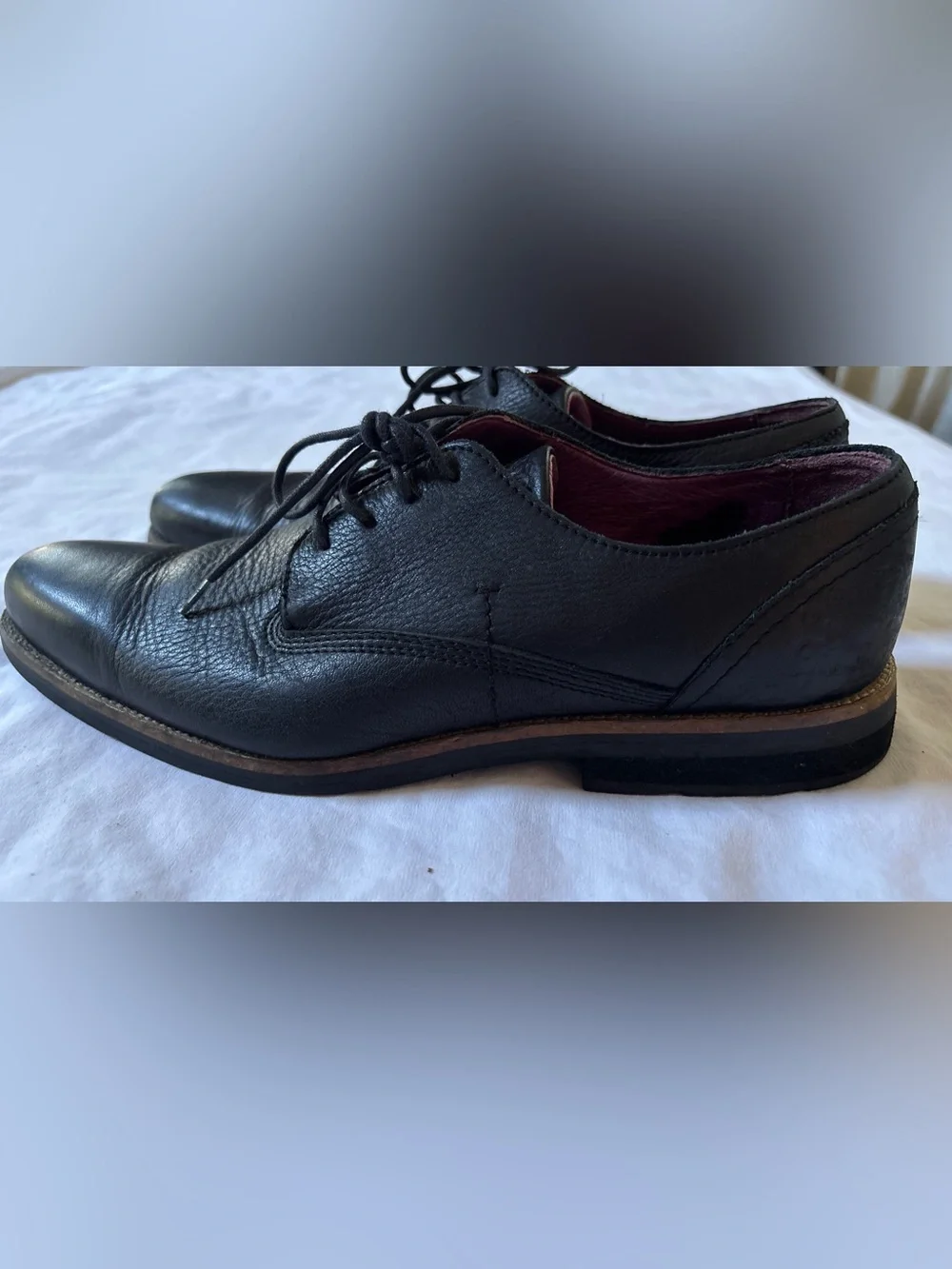 Blackstone AM-05 Black Leather Derby Oxford Shoes Men’s EU 44 US 11 Vero Cuoio